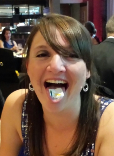 Abby enjoying the Solas Project Ball