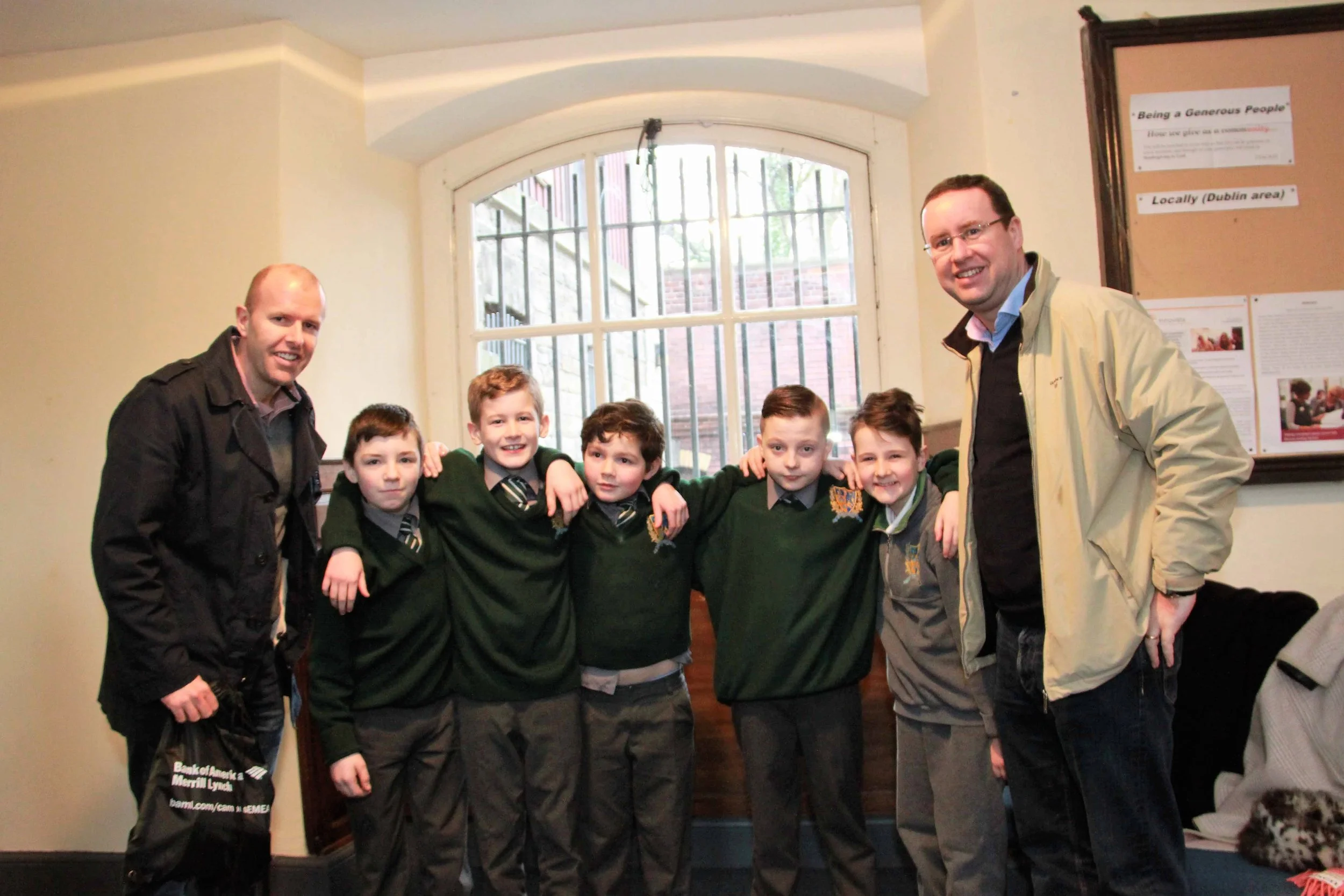 Runners up from Francis St CBS with their mentors from Bank of America Merrill Lynch