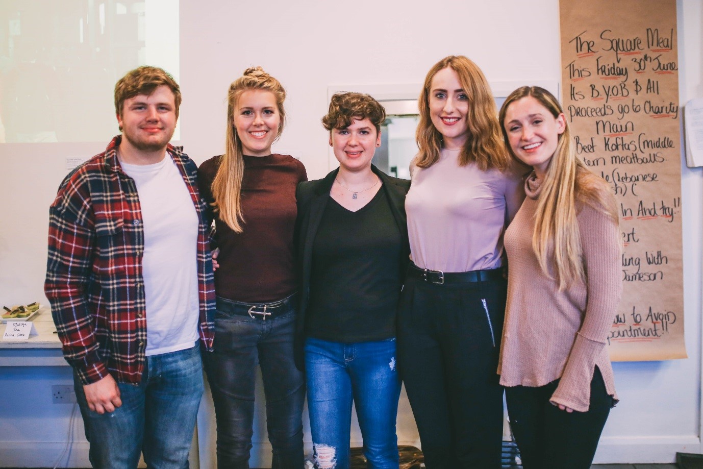 Interns Andrew, Kaja, Sandra, Lorna and Julia