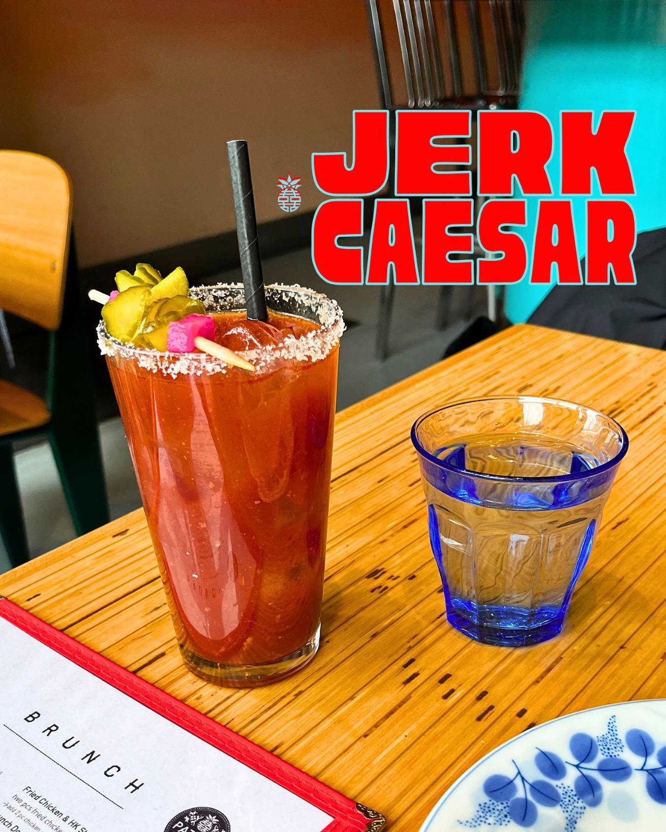 PATOIS BRUNCH JERK CAESAR 🍅

3 star plantation rum, lime, clamato, 
scotch bonnet pineapple hot sauce

Start the day off RIGHT ☀️

#patoistoronto #caesar #caesardrink #cocktails #brunch #hairofthedog #yum #torontoeats #juicyjerk