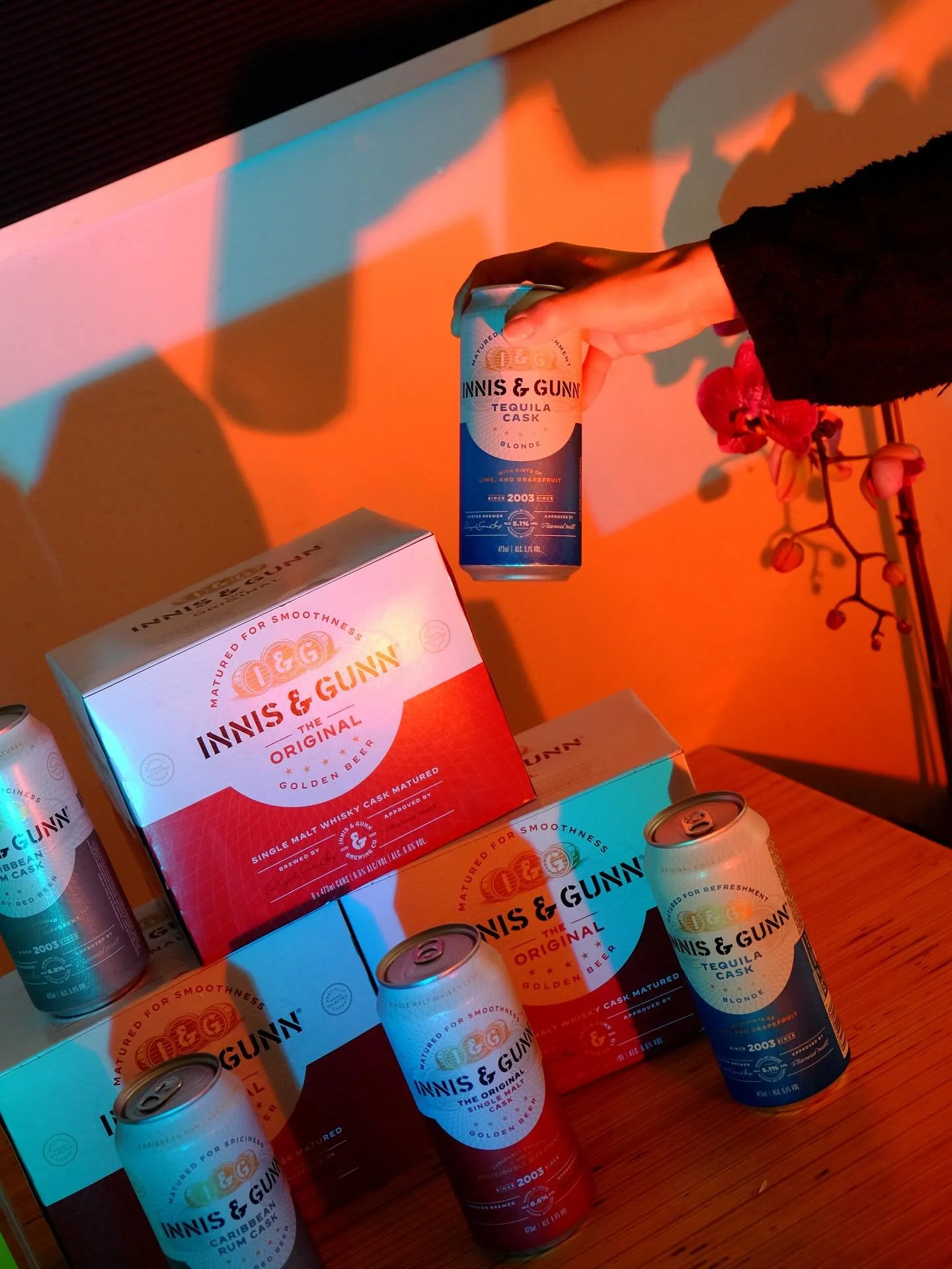 Our friends at @innisandgunn kept the watch party GOIN 🍻

The Original, Tequila Cask, Caribbean Rum Cask - all HITS!

Big love for keeping the vibes alive and the beer ice cold ❤️

#InnisandGunn #ScottishBeer