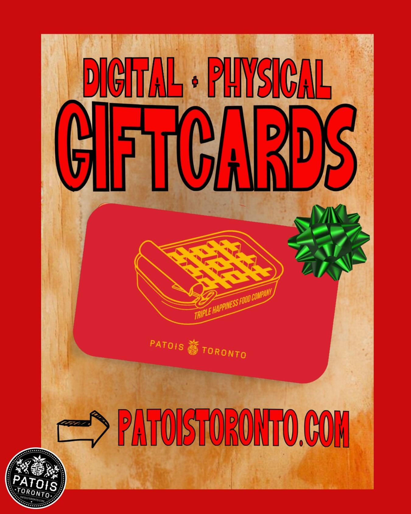 Finding the right gift is hard.
Eating at Patois is not ❤️
Gift cards available in digital + physical form on our website.

#patoistoronto #giftcards