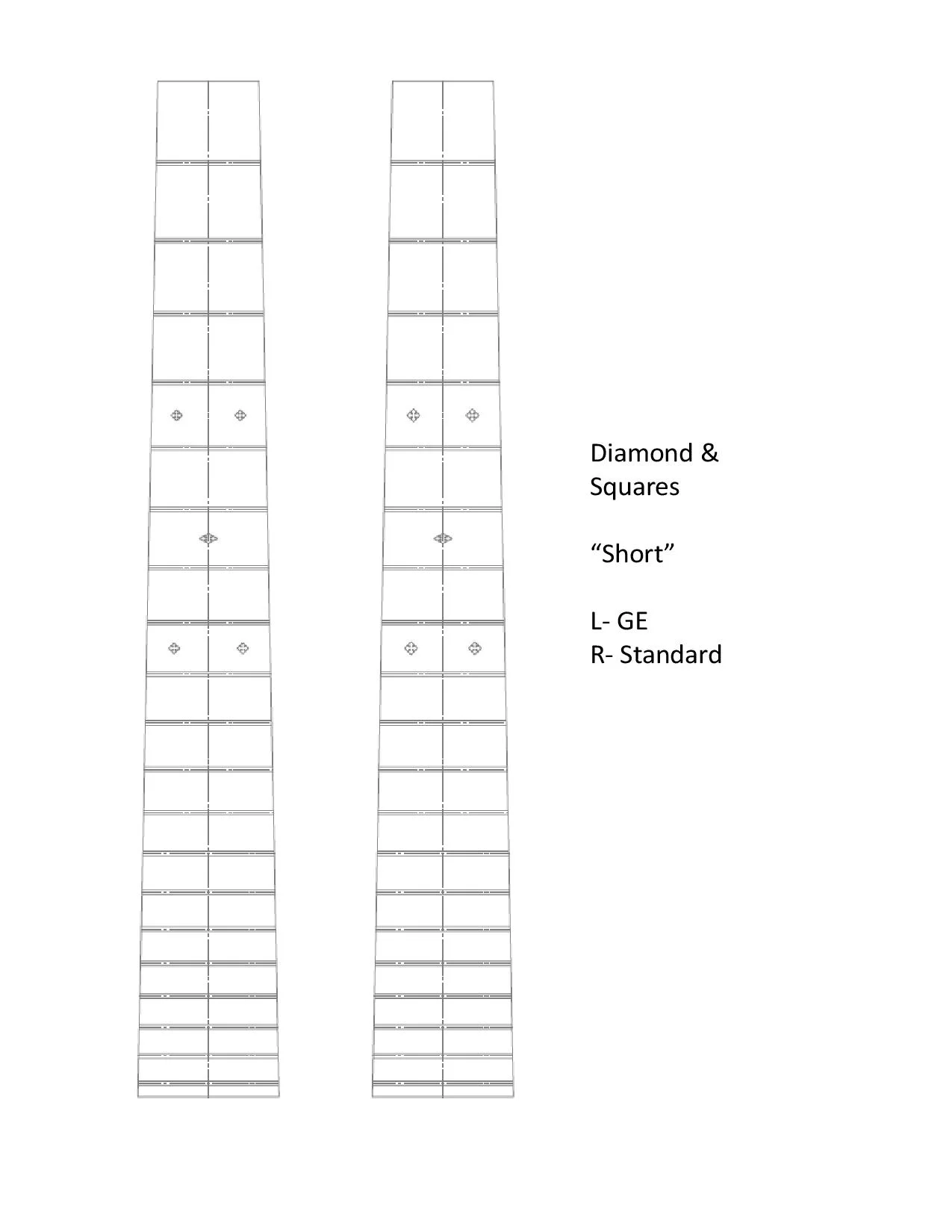 Diamond &amp; Squares "Short"
