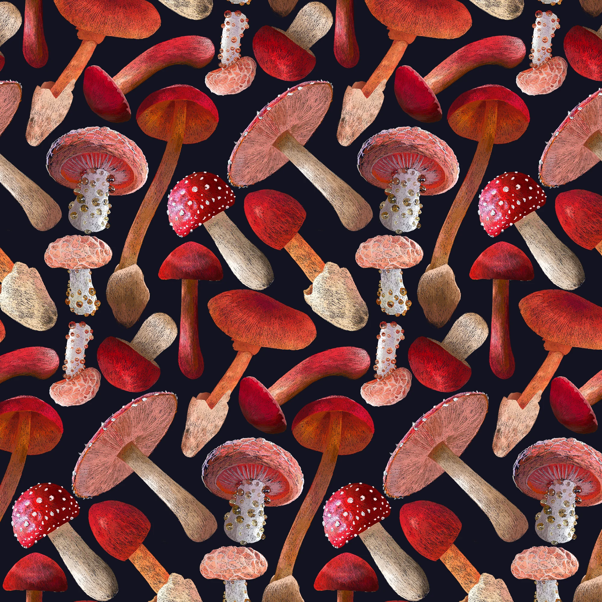 RED MUSHROOMS