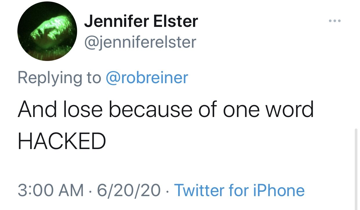 Jennifer Elster_And Lose because of One Word HACKED_#ProtectOurVote2020 Nonpartisan Peace.jpg