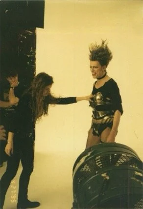 Jennifer Elster David Bowie Photoshoot in London John Scarisbrick, one outside album.jpg