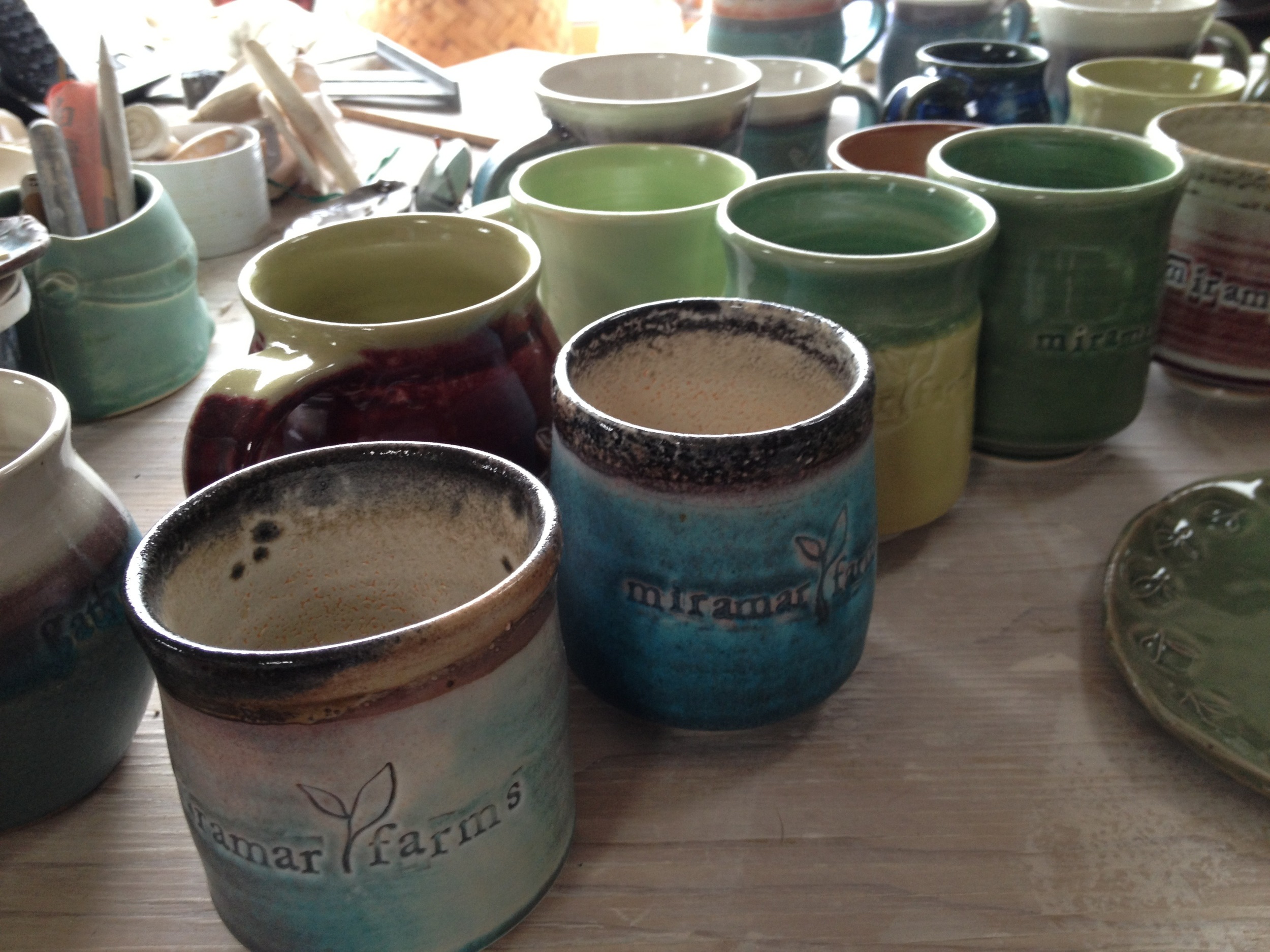 Miramar Farms logo teacups & mugs