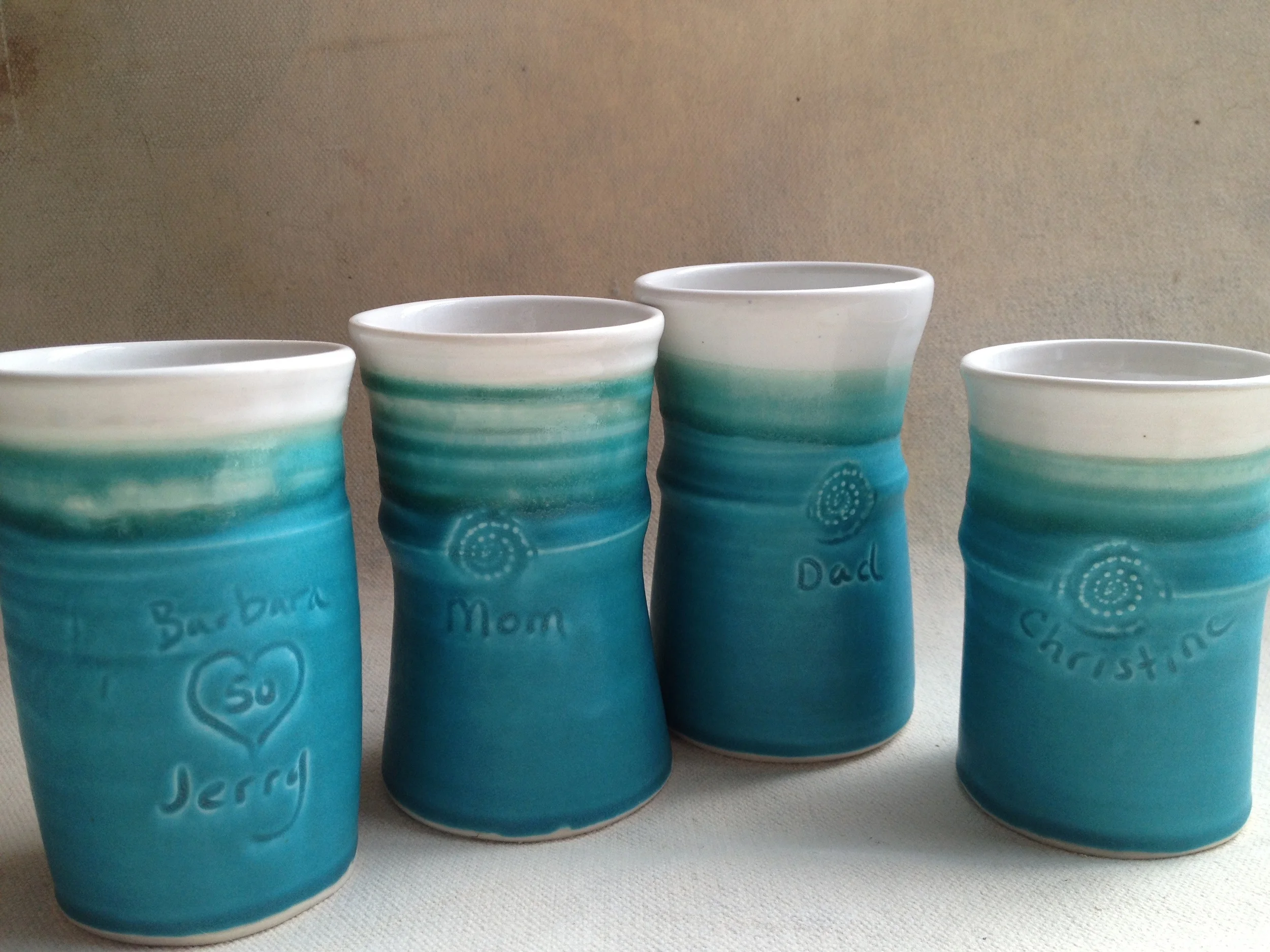 Commemorative tumblers for a 50th Anniversary