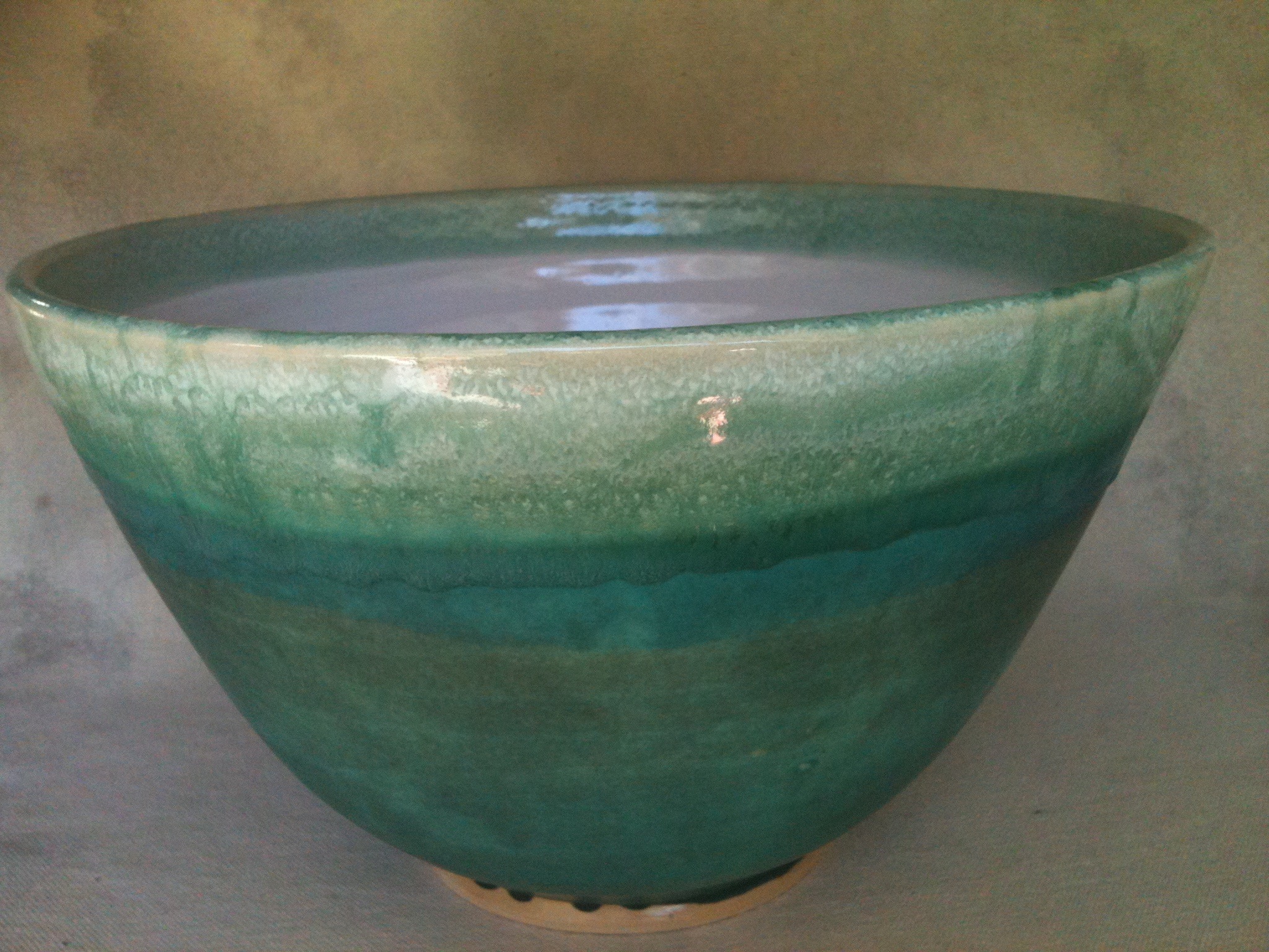 Large ocean blue bowl