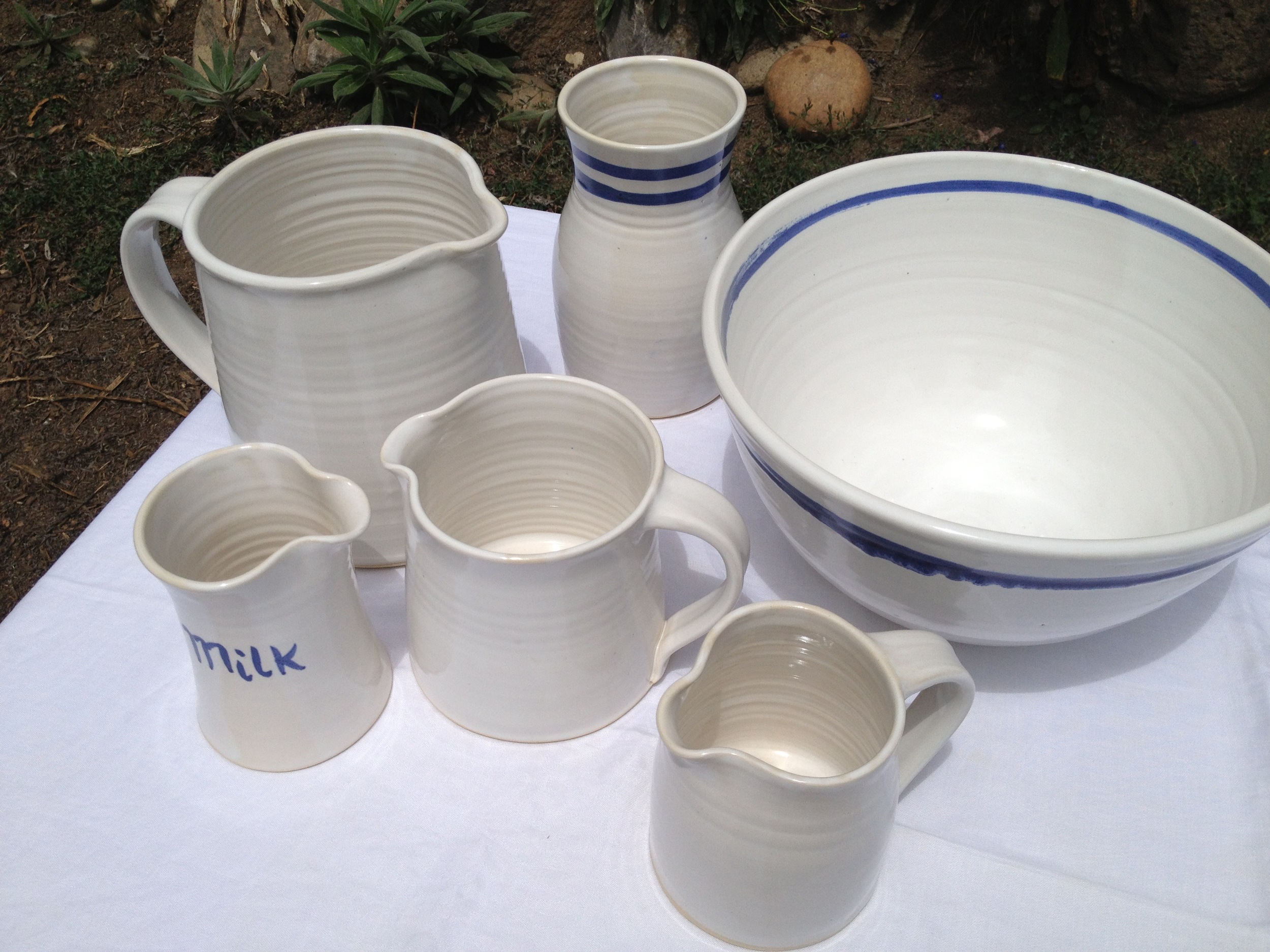 Hand-painted whiteware