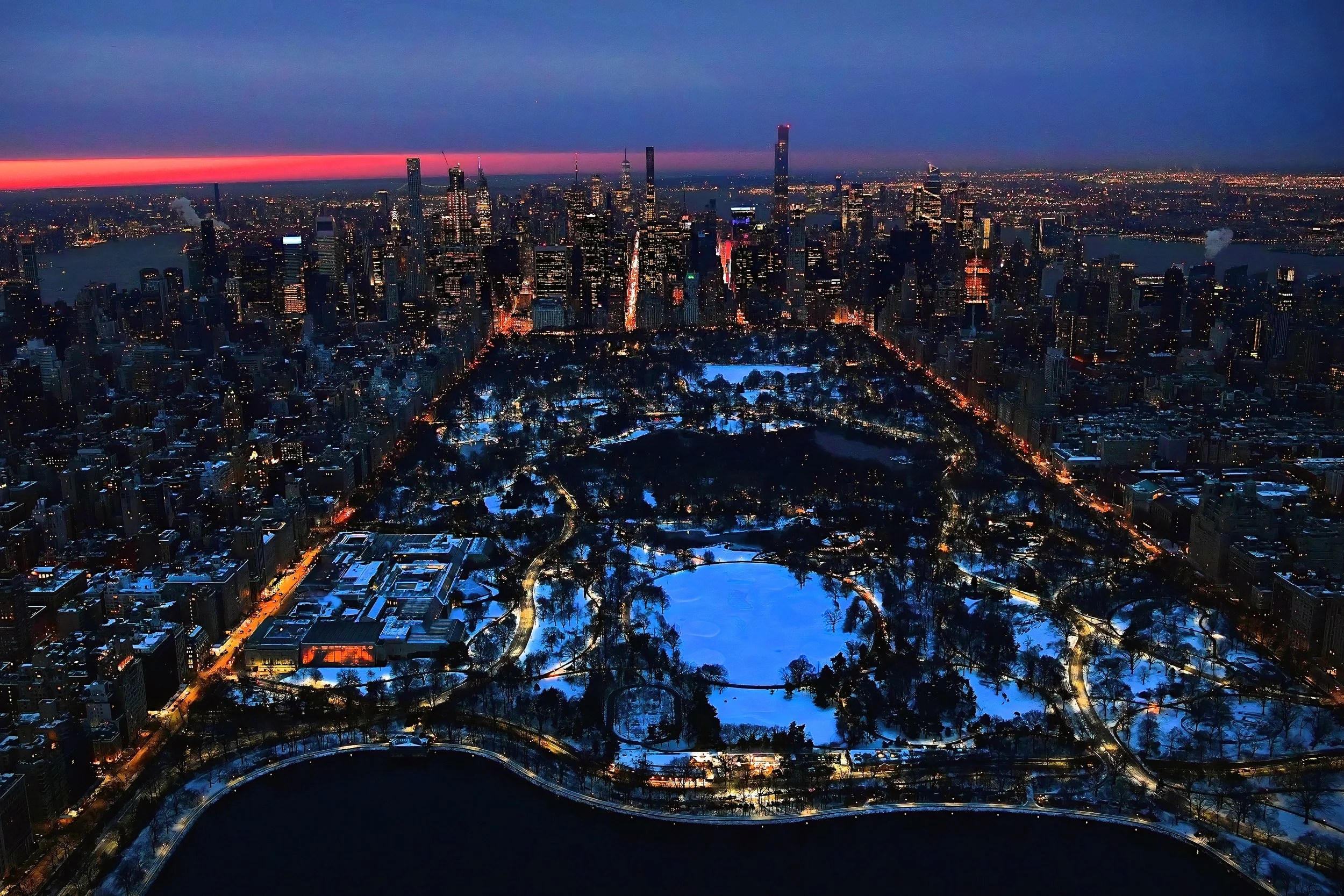Winter Dawn Over Central Park