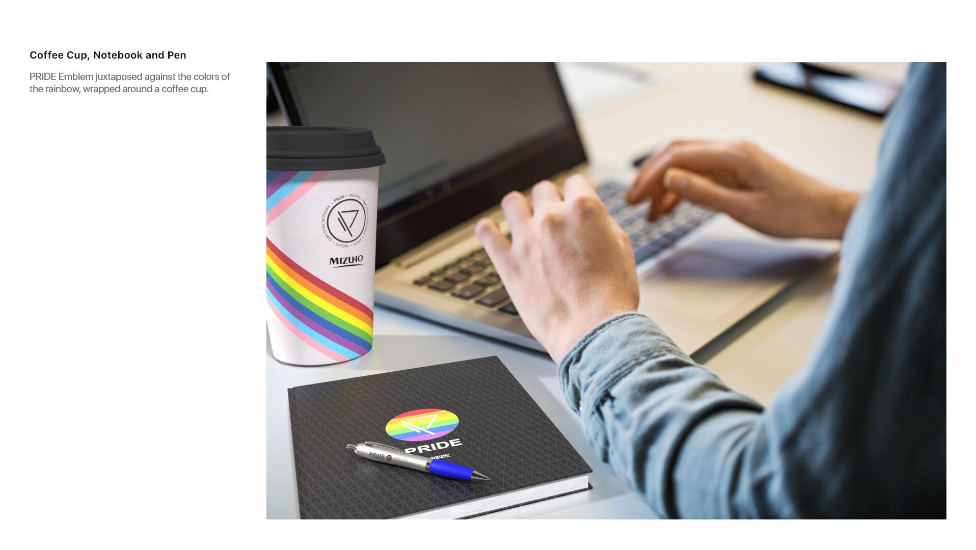 PRIDE Coffee Cup, Notebook and Pen.jpg