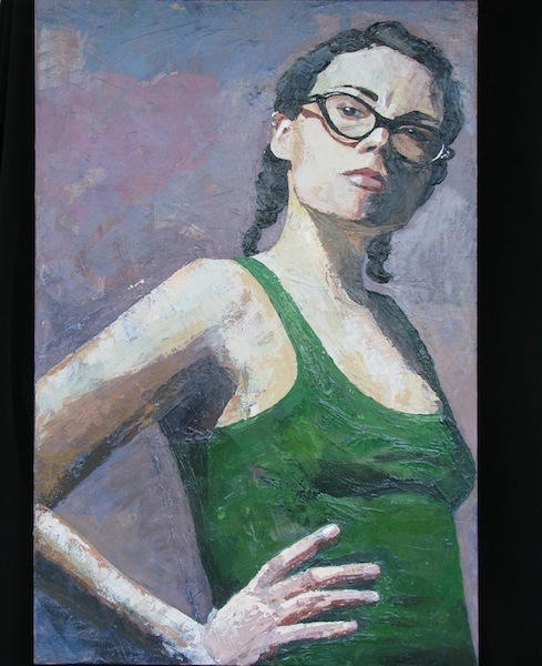 Self-portrait in Green Tanktop