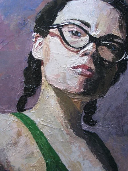 Self-portrait in Green Tanktop