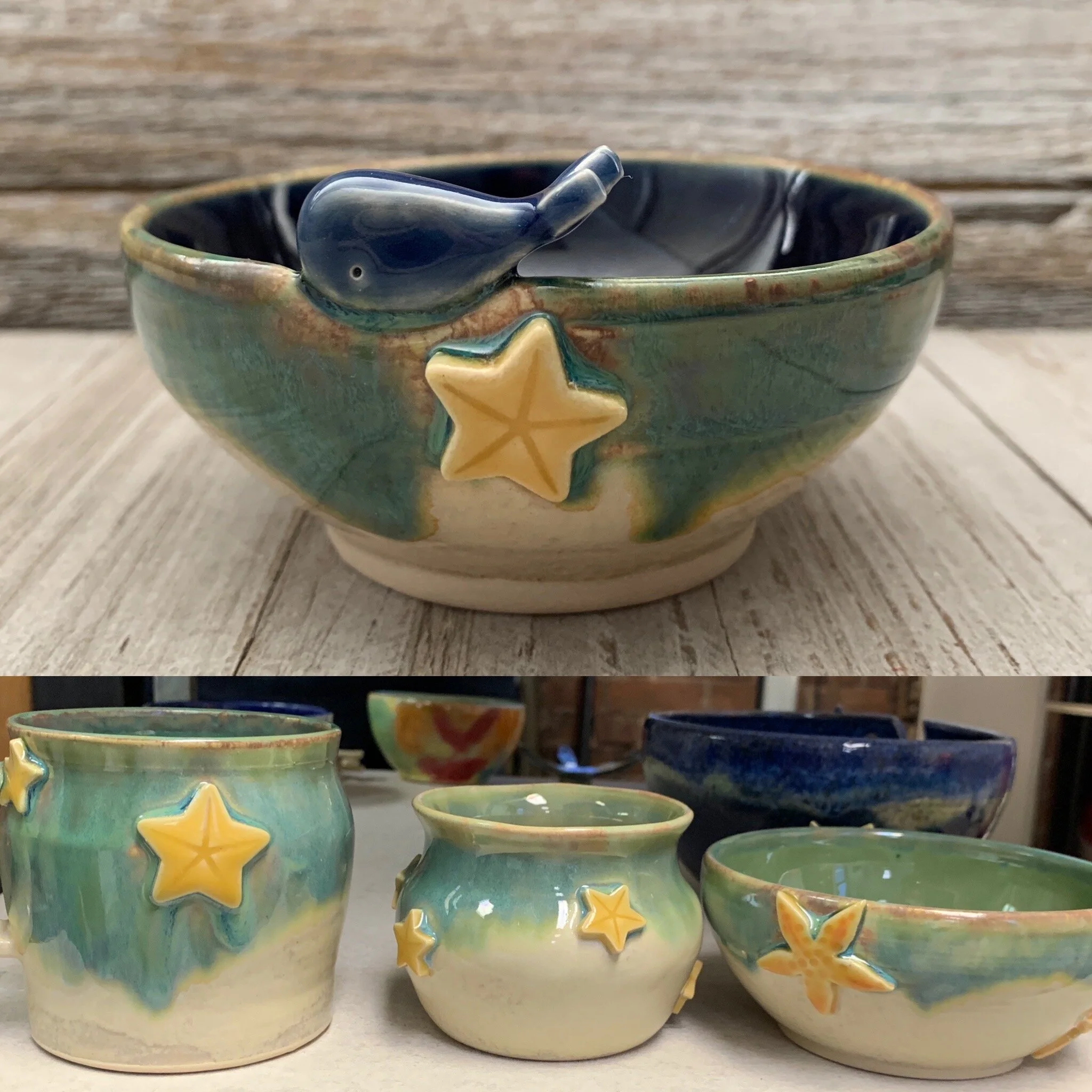 Whale & Starfish bowl & vessel collection - 2020