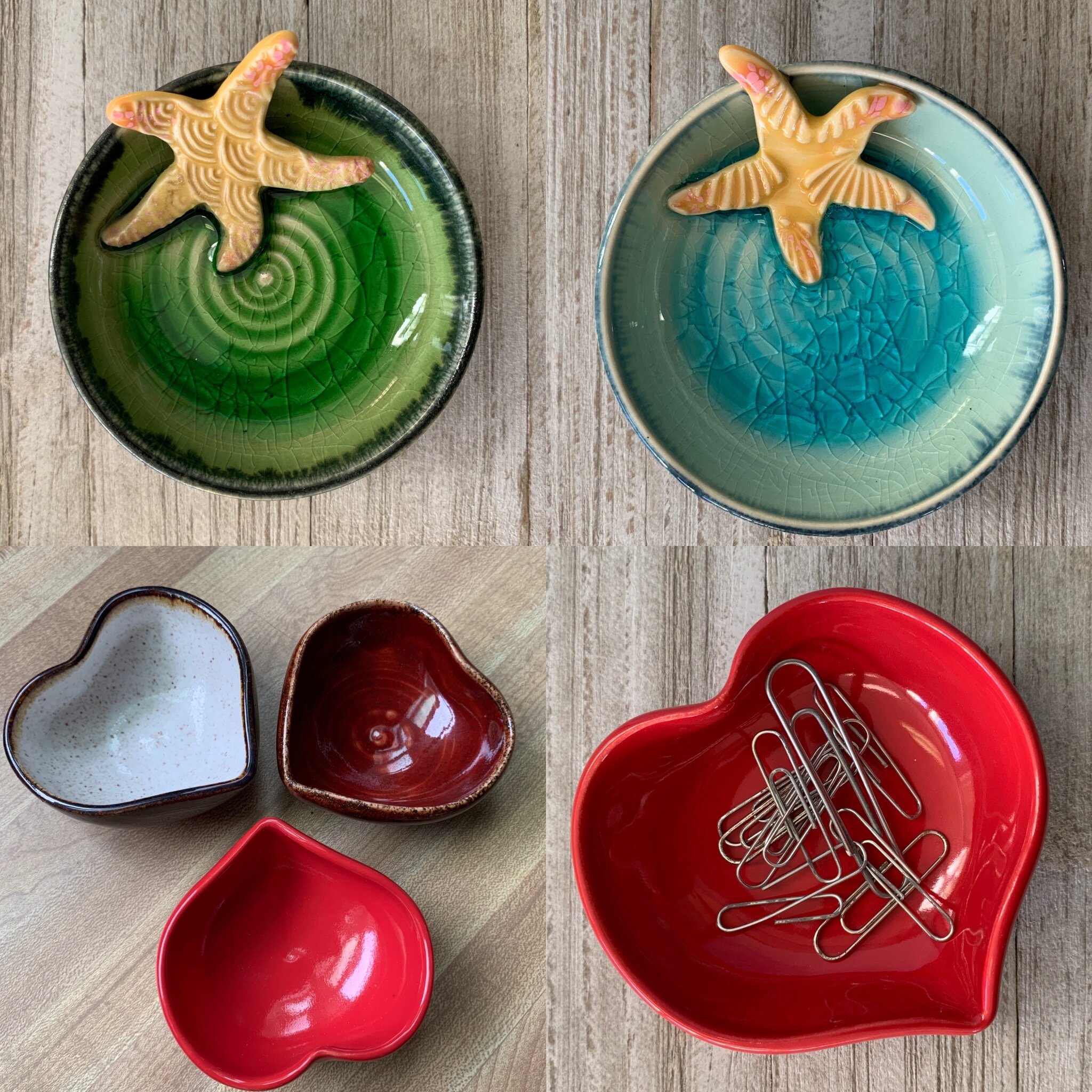 Starfish & Heart trinket dishes - 2019