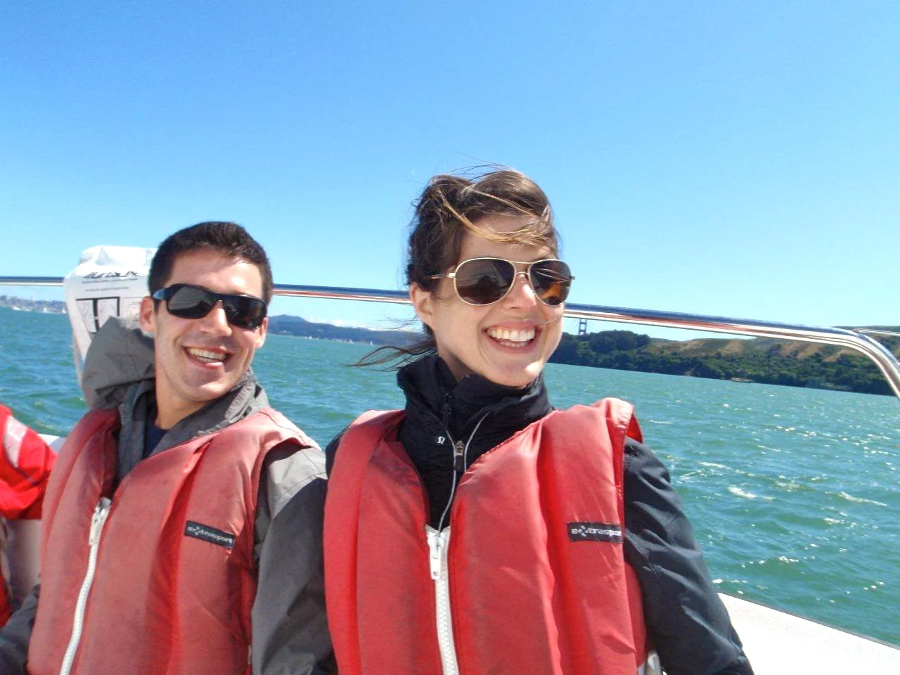 Two kids on their first day of sailing school, 2011.