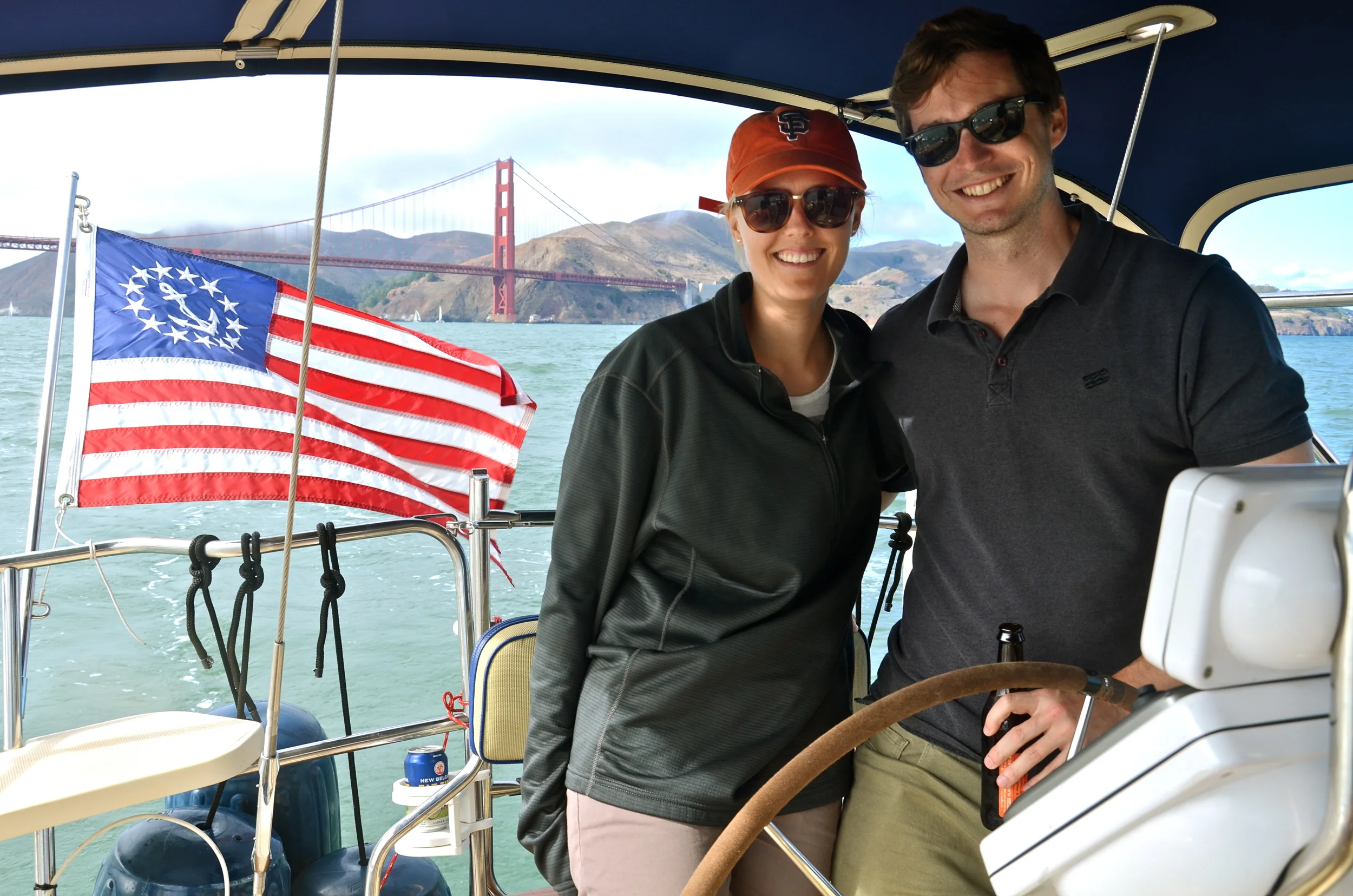 Sailing with Bob and V!