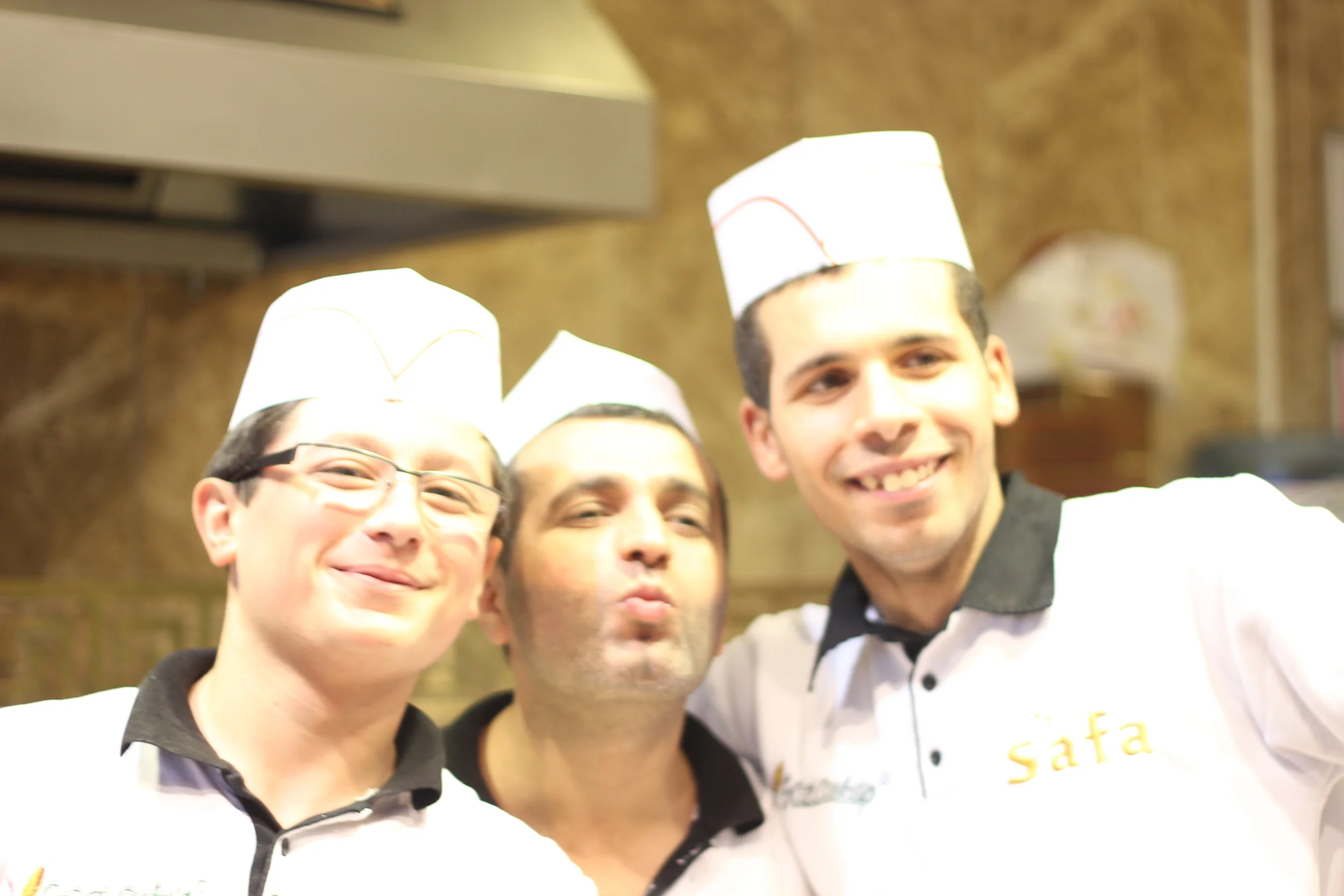 Friendly tulumba chefs   --   Spice Market, Istanbul