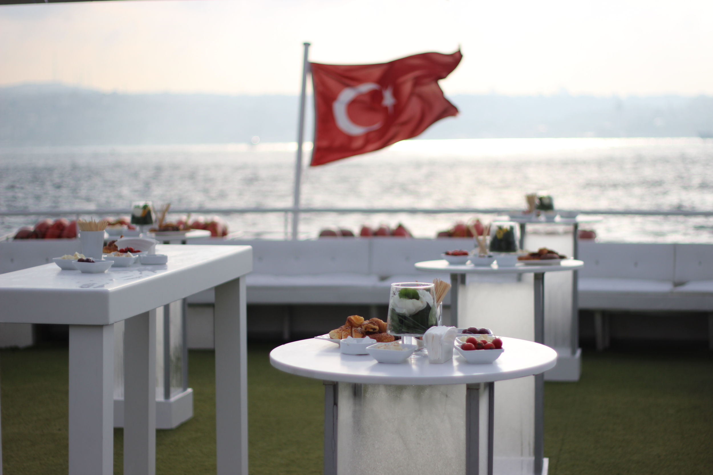 Metro press event on the Bosphorus Strait   --   Istanbul, Turkey