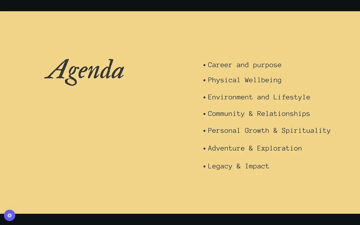 vision board categories