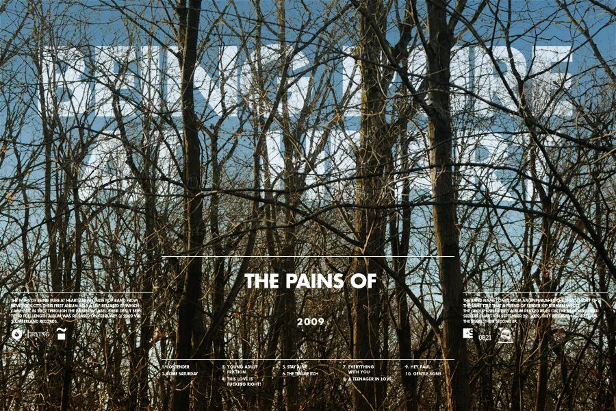 I really like this representation of “The Pains of Being Pure at Heart.” Obstacles and the Pains of life are always noticeably in the foreground, but the peace you find eventually is often obscured by the challenge of achieving it.