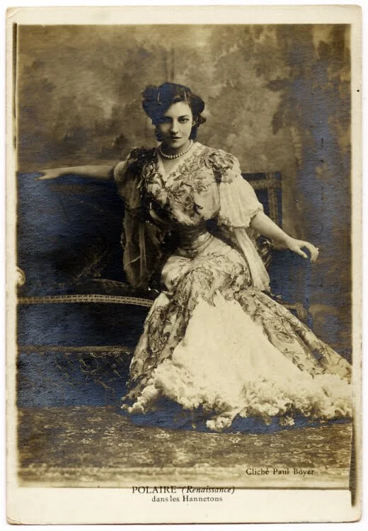 edwardianera:

1906. Pauline Polaire.
Via.