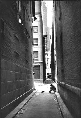 "Downtown, New York, USA;" Henri Cartier-Bresson, 1947.