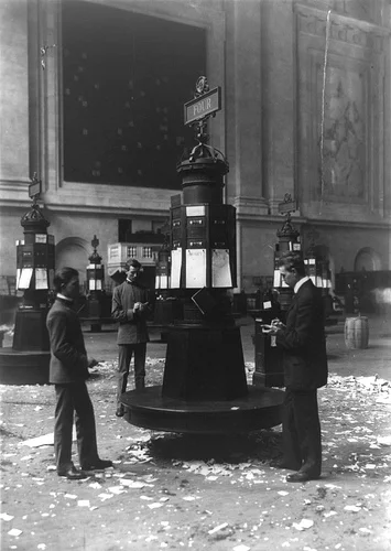 the calm before the storm.
edwardianera:

1908 - NY Stock Exchange