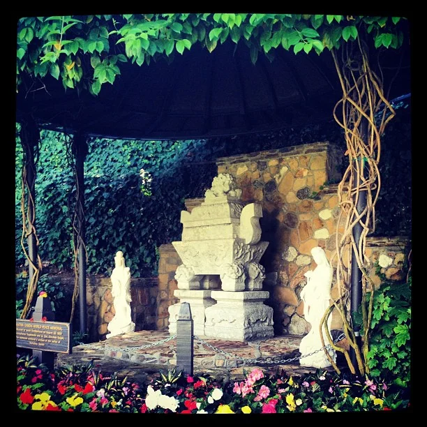 Paid respects to Ghandi’s  ashes today. #lakeshrine #pacificpalisades (Taken with Instagram)