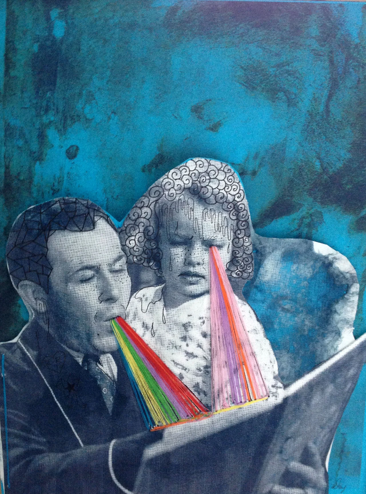 Darcy Yates - “Read me the Rainbow” 
darcyyates:

Read me the rainbow 
Mix Media/Sewing
8x10