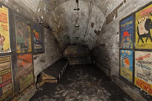 Amazing! I’d love to hear the story of who found this and how they did it.
dubliner:

pedantics:

A collection of posters dating from the 1950s discovered recently in an inaccessible and unused part of London’s Notting Hill Gate tube station.
…