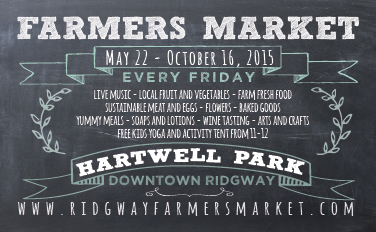 Ridgway Farmers Market Postcard Front