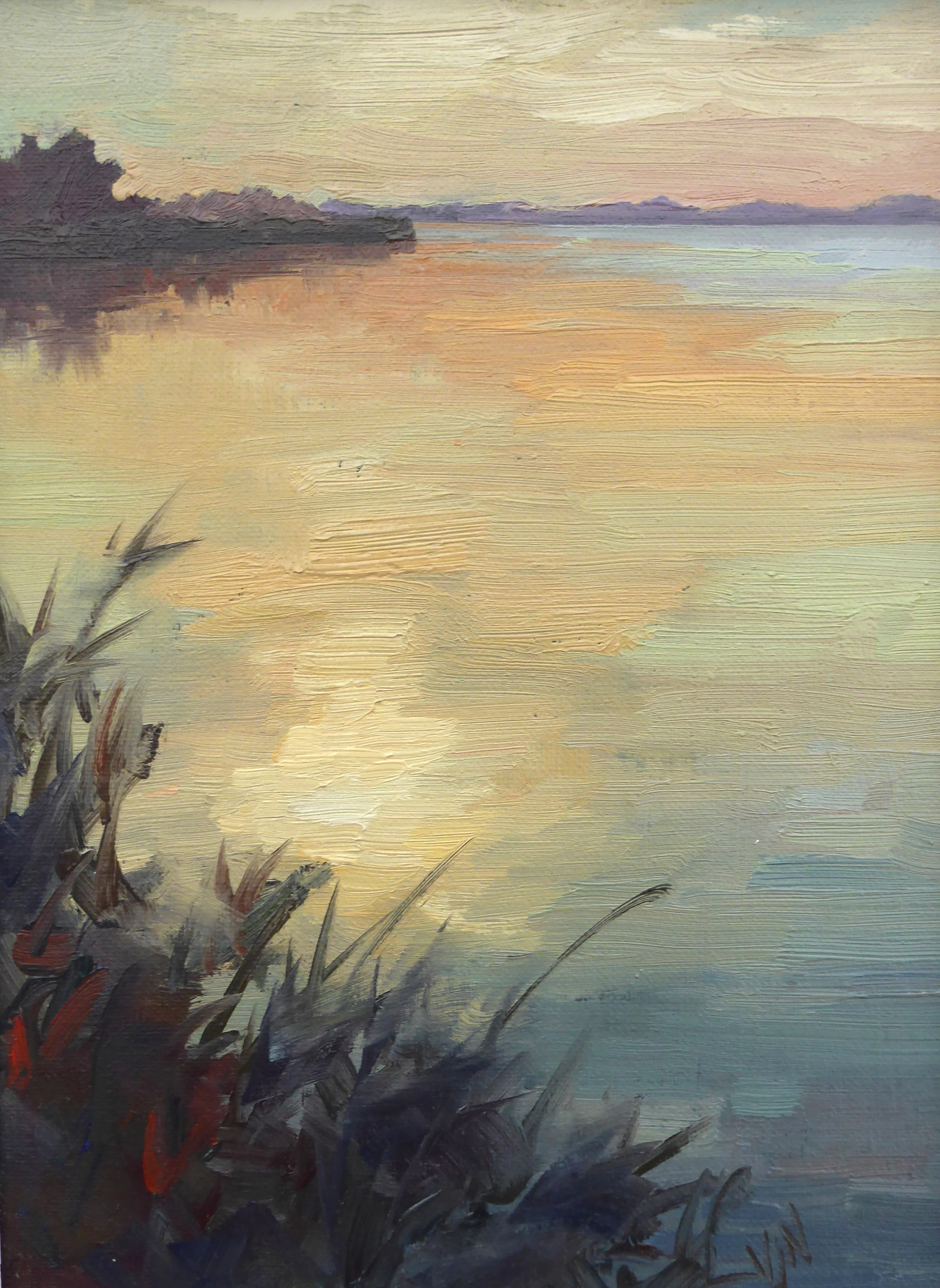 Watercolours 24x18cm Oil on canvas board