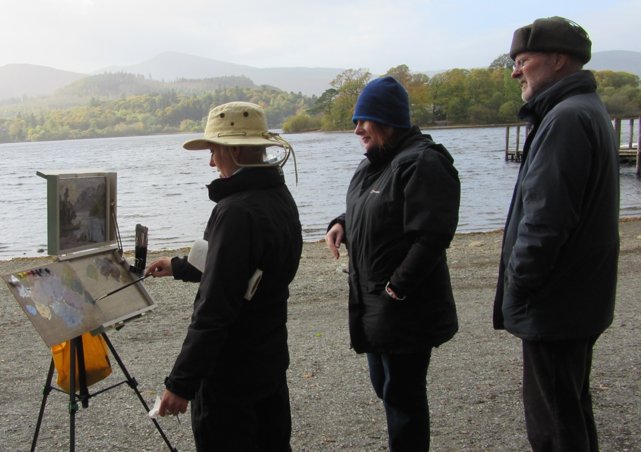 A chilly but beautiful autumn afternoon for painting