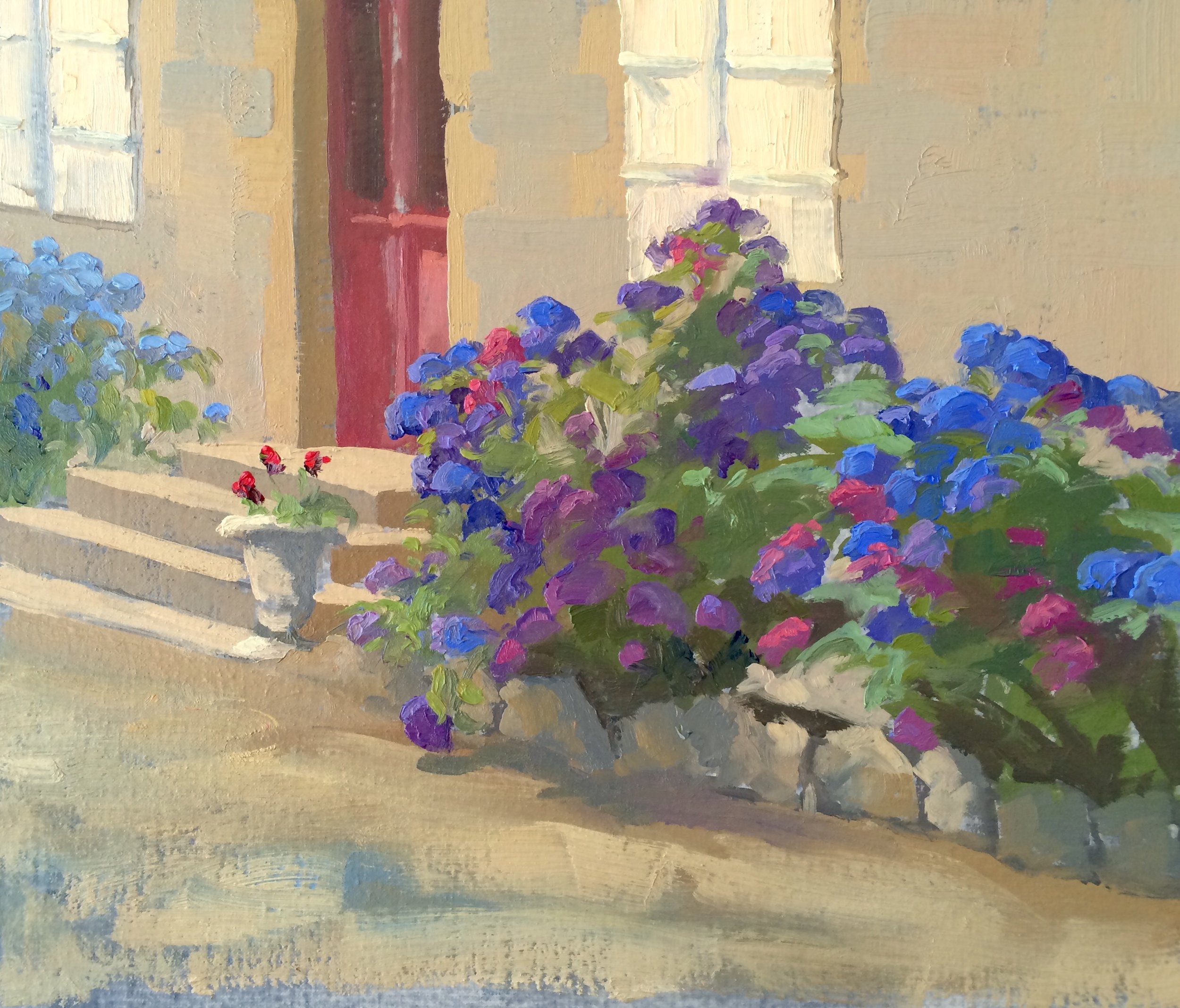 Hydrangeas at the Chateau