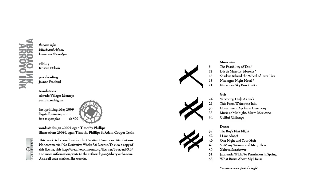 arroyo ink contents