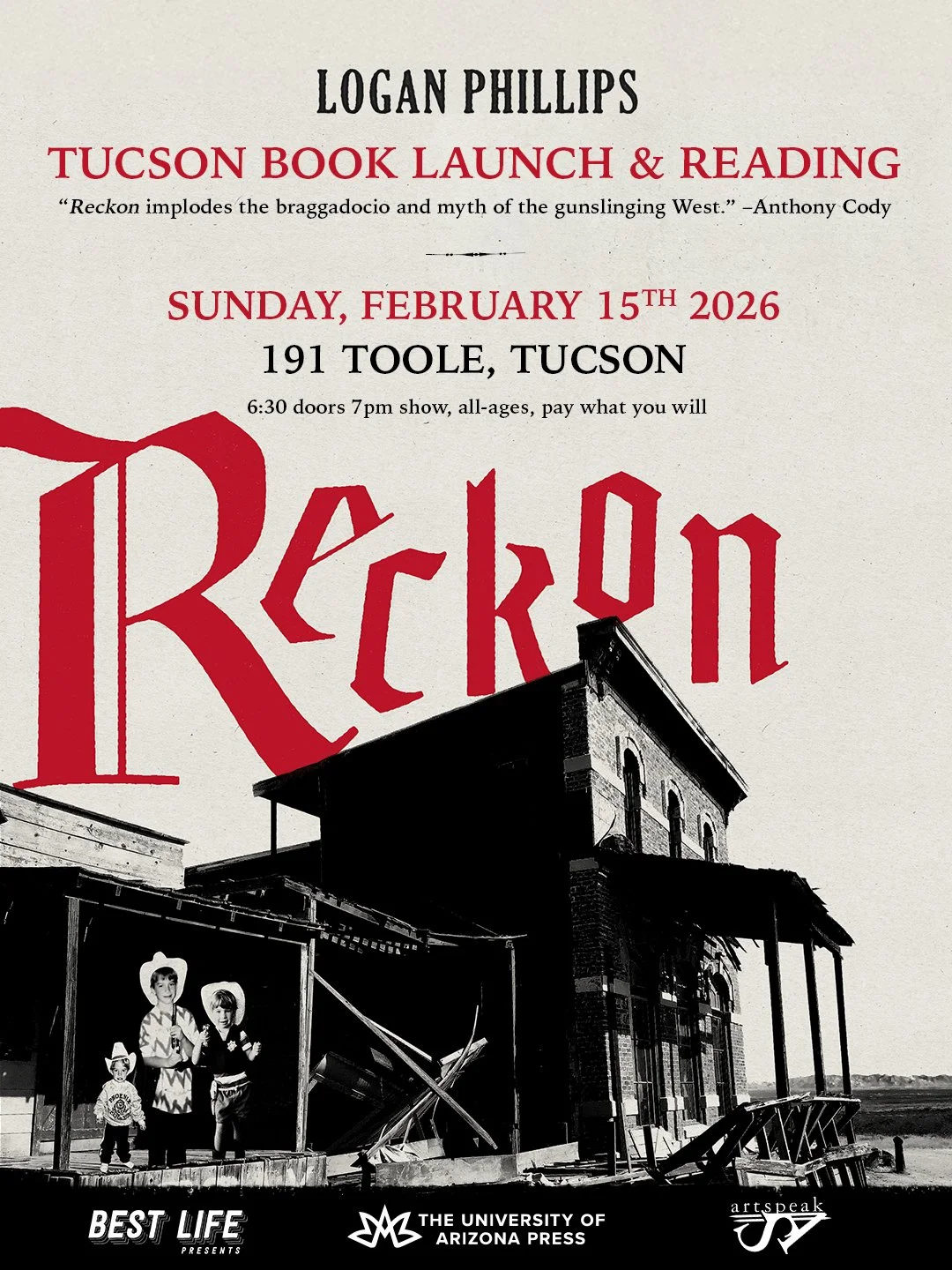 Tucson - 'RECKON' Book Release Reading!
