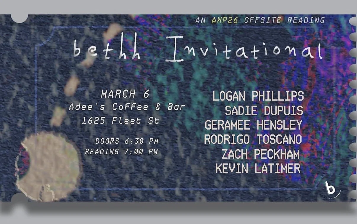 Baltimore - Reading @ Adee's Coffee &amp; Bar