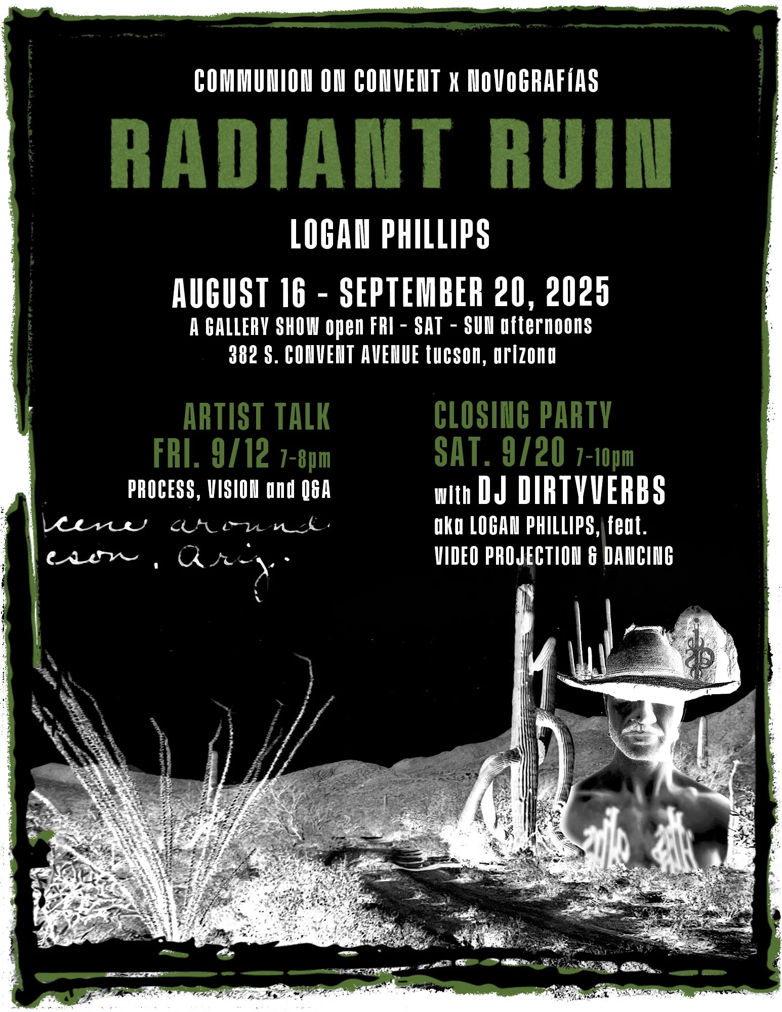 RADIANT RUIN: gallery show, artist talk & DJ block party
