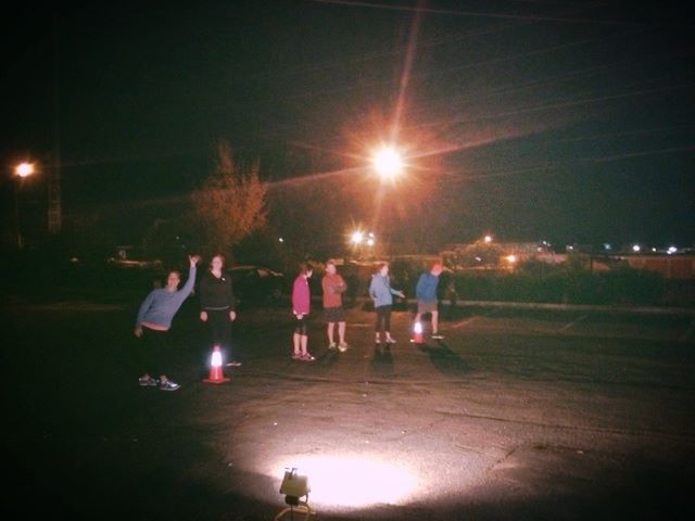 CFJ athletes showing up for a 5 am WOD in the dark. 