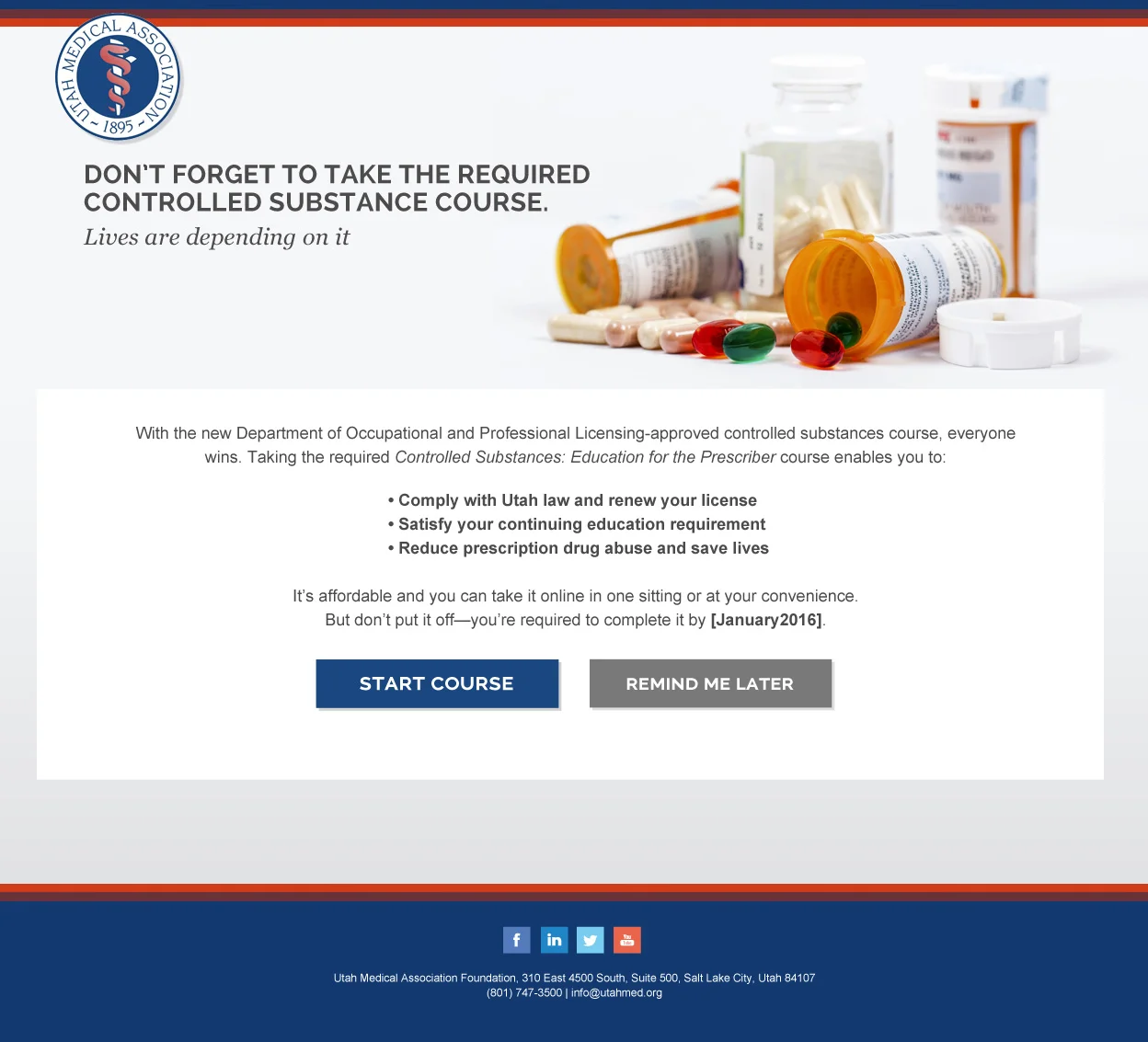 Landing page for UMAF