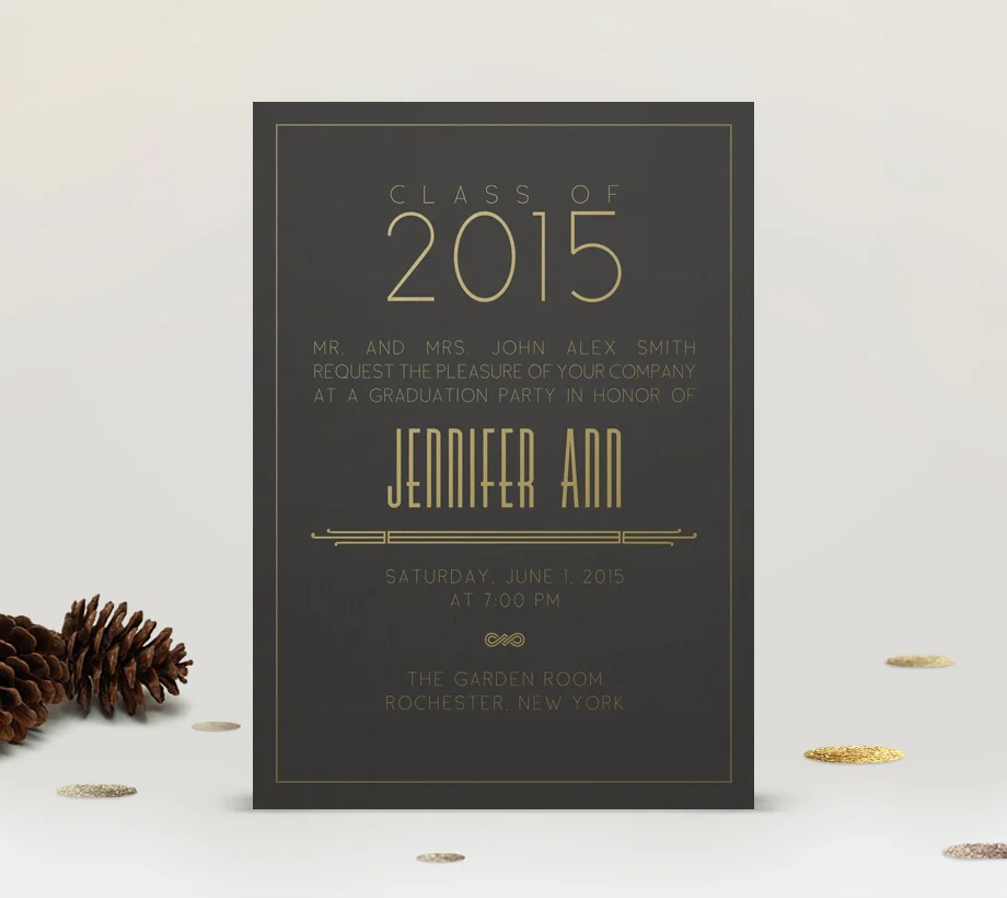 Senior invite design for BasicInvite.com