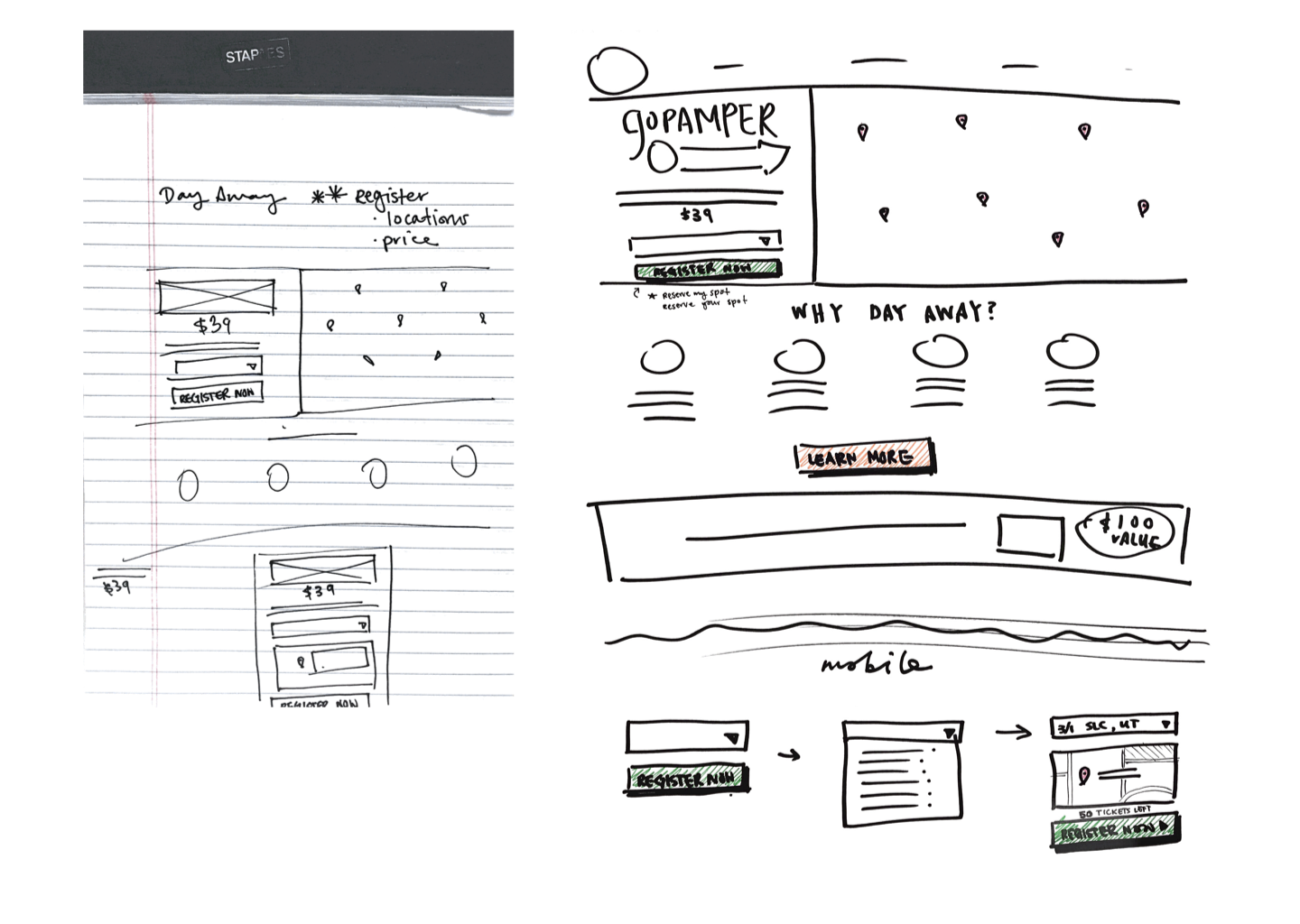 Brainstorming and User Flow (Copy)