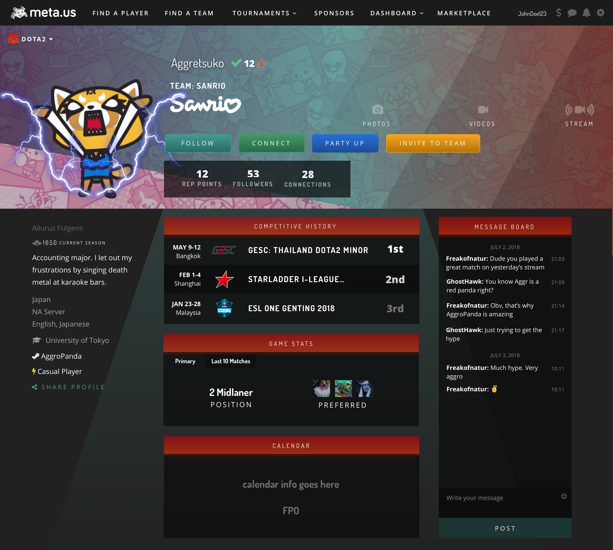 Profile design preview