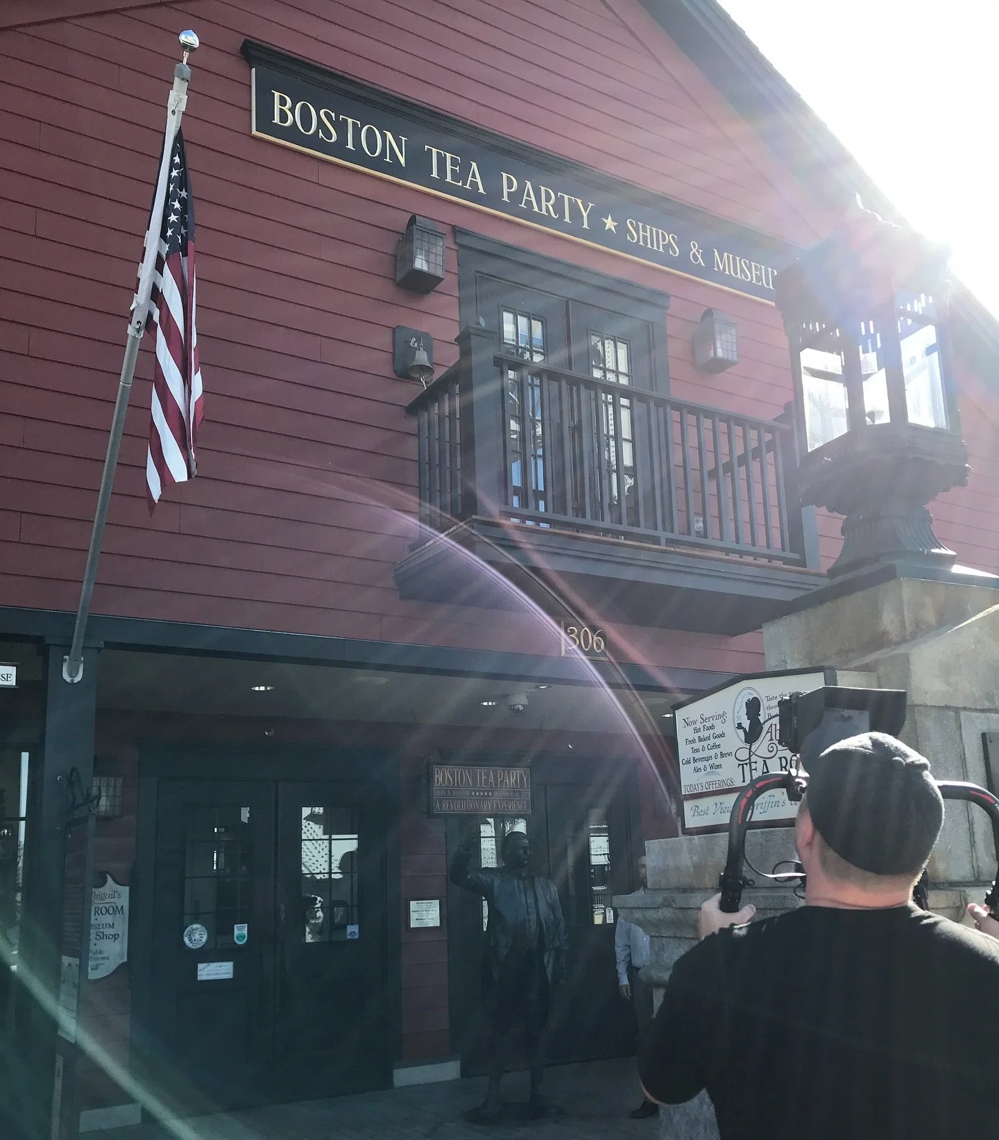 🇺🇸 Happy 4th from the acowsay team! 🇺🇸 

📸 : Behind-the-scenes at the Boston Tea Party Ships &amp; Museum with the @AmericanBattlefieldTrust, capturing the story that sparked a revolution and later led to Independence Day. 🇺🇸