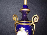 Vintage enameled porcelain lamp 