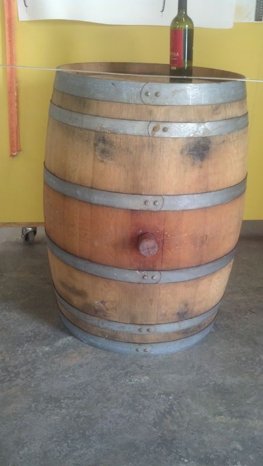 Wine Barrel into Wine Rack