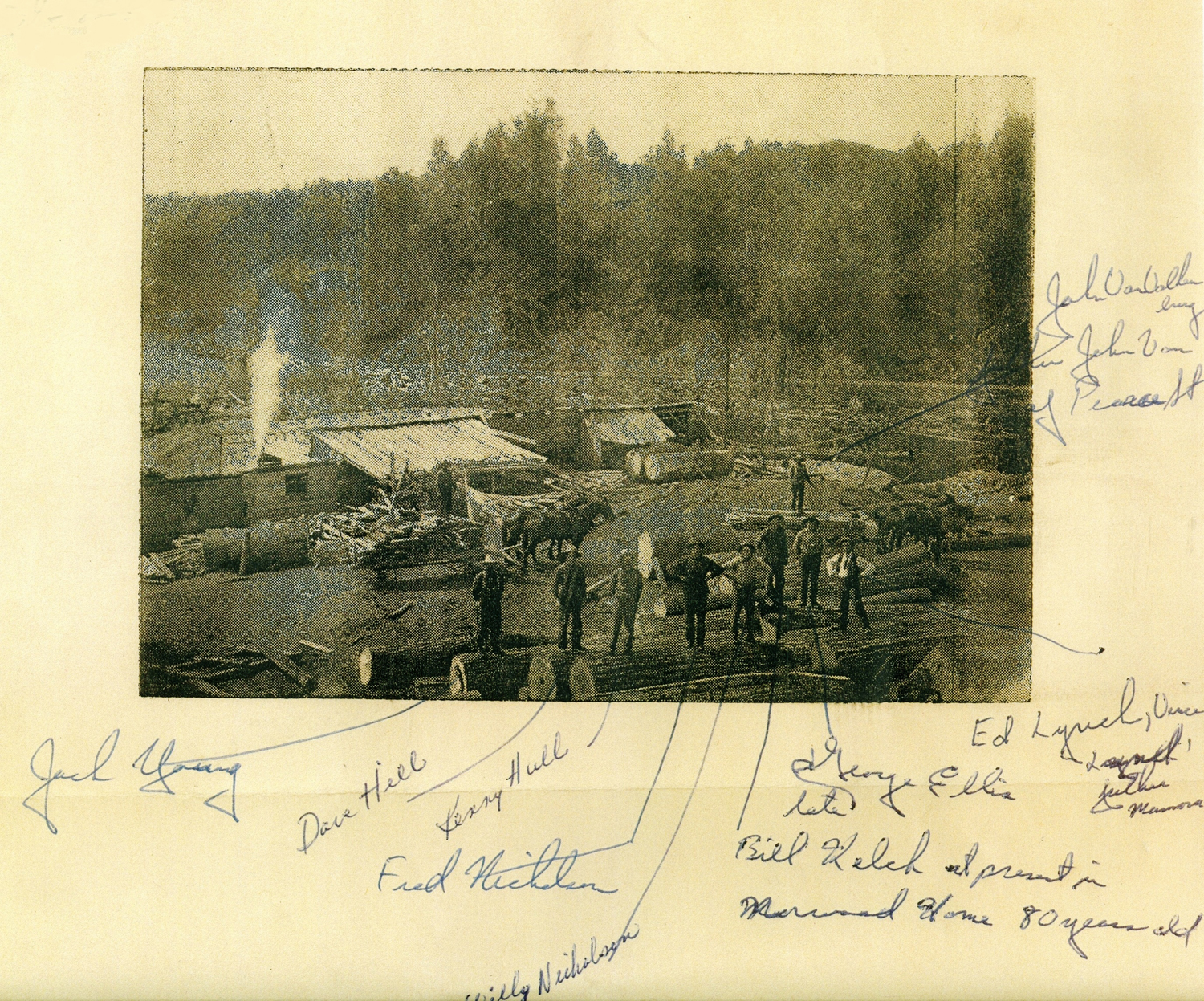 1913 Lynch-Ryan Saw Mill, Deer Lake (Cordova Lake)
