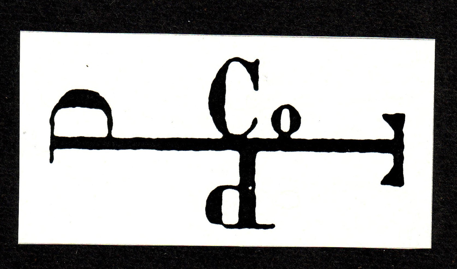 Pearce Company logo and Log Stamp